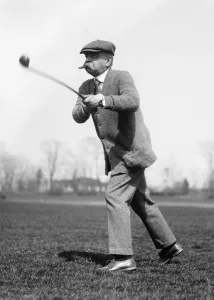 Willard Saulsbury Jr. Print, 1920 Golf Photograph