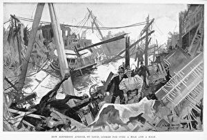 ST. LOUIS: TORNADO, 1896. The tornado at St ST. LOUIS: TORNADO, 1896. The tornado at St