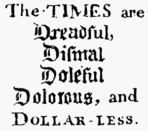 STAMP ACT, 1765. A comment from the Pennsylvania Journal on the colonists plight STAMP ACT, 1765. A comment from the Pennsylvania Journal on the colonists plight