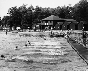 SWIMMING, 1920. An outdoor pool scene at a Pennsylvania resort. Photograph SWIMMING, 1920. An outdoor pool scene at a Pennsylvania resort. Photograph