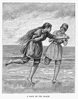 SWIMSUIT, 1879. Wood engraving, American 1879 SWIMSUIT, 1879. Wood engraving, American 1879