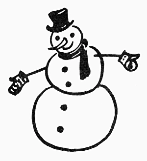 SYMBOL: SNOWMAN. A snowman, a symbol for winter SYMBOL: SNOWMAN. A snowman, a symbol for winter