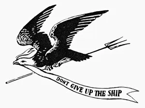 Images Dated 16th October 2008: SYMBOL: WAR OF 1812. Slogan on the flag of Commodore Oliver Hazard Perrys flagship