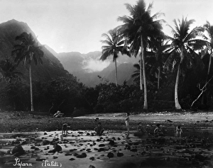 TAHITI: PAPARA, c1910. Boys on a beach in Papara, Tahiti in French Polynesia TAHITI: PAPARA, c1910. Boys on a beach in Papara, Tahiti in French Polynesia