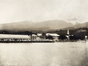 TAHITI: PAPEETE, c1910. A view of the wharf in Papeete, Tahiti in French Polynesia TAHITI: PAPEETE, c1910. A view of the wharf in Papeete, Tahiti in French Polynesia