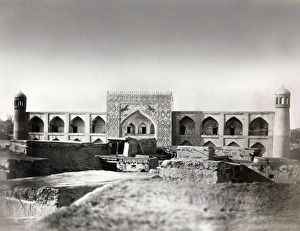 TAJIKISTAN: MADRASA. An Islamic madrasa in Istarawshan, Tajikistan. Photograph, c1870 TAJIKISTAN: MADRASA. An Islamic madrasa in Istarawshan, Tajikistan. Photograph, c1870