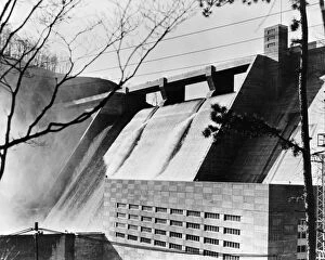 New Deal Gallery: TENNESSEE: NORRIS DAM. The Norris Dam on the Clinch River, erected by the Tennessee