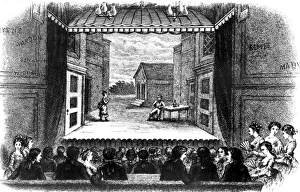 THEATRES: NEW YORK. Interior of the John Street Theatre, New York City THEATRES: NEW YORK. Interior of the John Street Theatre, New York City