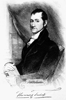 THOMAS TODD (1765-1826). American jurist. Etching, 1889, by Albert Rosenthal THOMAS TODD (1765-1826). American jurist. Etching, 1889, by Albert Rosenthal