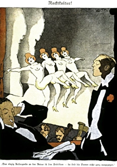 Daily Life Gallery: THONY: NACKTKULTUR, 1926. Nacktkultur (Nudism). Drawing by Eduard Thony