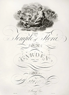 THORNTON: TEMPLE OF FLORA. Title page for The Temple of Flora THORNTON: TEMPLE OF FLORA. Title page for The Temple of Flora