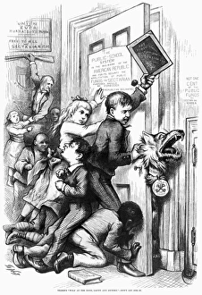 TILDEN: CARTOON, 1876. 'Tildens Wolf at the Door, Gaunt and Hungry. Do Not Let Him In TILDEN: CARTOON, 1876. 'Tildens Wolf at the Door, Gaunt and Hungry. Do Not Let Him In