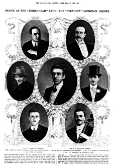 TITANIC: BAND, 1912. The band that played onboard the Titanic TITANIC: BAND, 1912. The band that played onboard the Titanic
