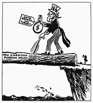 Where To? American cartoon comment, 1947, on President Trumans request for $400 million Where To? American cartoon comment, 1947, on President Trumans request for $400 million