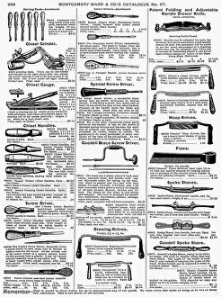 Tool Gallery: TOOL ADVERTISEMENT, 1895. From the Montgomery Ward & Co. catalogue of 1895