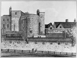 TOWER OF LONDON, 1801. Beauchamp Tower, one of the towers in the wall surrounding TOWER OF LONDON, 1801. Beauchamp Tower, one of the towers in the wall surrounding