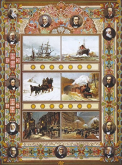TRIUMPH OF STEAM, 1897. The Triumph of Steam and Electricity TRIUMPH OF STEAM, 1897. The Triumph of Steam and Electricity