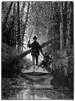 TROUT FISHING, 1882. Trout Fishing on Long Island. Line engraving after a drawing by TROUT FISHING, 1882. Trout Fishing on Long Island. Line engraving after a drawing by