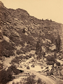UTAH: CANYON, 1869. American Canyon in Wahsatch, Utah. Photograph by Timothy O' UTAH: CANYON, 1869. American Canyon in Wahsatch, Utah. Photograph by Timothy O'