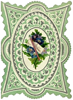 VALENTINE'S DAY, 1890. Valentines Day card, 1890 VALENTINE'S DAY, 1890. Valentines Day card, 1890