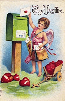VALENTINE'S DAY CARD. Printed in Germany, 1909 VALENTINE'S DAY CARD. Printed in Germany, 1909
