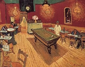 Impressionism Gallery: VAN GOGH: NIGHT CAFE, 1888. Vincent Van Gogh: The Night Cafe. Oil on canvas, 1888