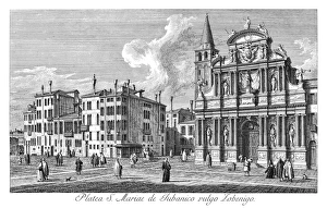 VENICE: CHURCH, 1735. Santa Maria Zobenigo in Venice, Italy, also known as Santa Maria VENICE: CHURCH, 1735. Santa Maria Zobenigo in Venice, Italy, also known as Santa Maria