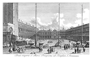 VENICE: PIAZZA SAN MARCO. Piazza San Marco in Venice, Italy, looking towards the church VENICE: PIAZZA SAN MARCO. Piazza San Marco in Venice, Italy, looking towards the church
