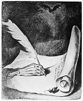 VERSAILLES TREATY CARTOON. Signed. American cartoon by Boardman Robinson, 1919 VERSAILLES TREATY CARTOON. Signed. American cartoon by Boardman Robinson, 1919