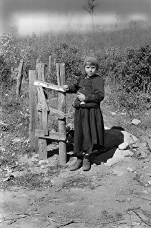 VIRGINIA: GIRL, 1935. One of the children of Dicee Corbin, in Shenandoah National Park VIRGINIA: GIRL, 1935. One of the children of Dicee Corbin, in Shenandoah National Park