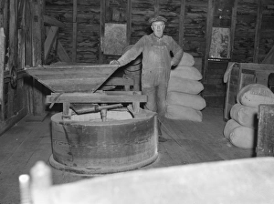 VIRGINIA: MILL, 1935. Interior of a mill in Nethers, Shenandoah National Park, Virginia VIRGINIA: MILL, 1935. Interior of a mill in Nethers, Shenandoah National Park, Virginia