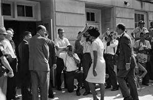 Vivian Malone entering Foster Auditorium to become one of the first black students to Vivian Malone entering Foster Auditorium to become one of the first black students to