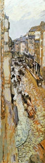 VUILLARD: PARIS, 1908. 'Rue Lepic, Paris.' Tempera painting by Edouard Vuillard VUILLARD: PARIS, 1908. 'Rue Lepic, Paris.' Tempera painting by Edouard Vuillard