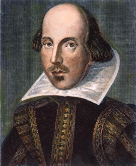 W. SHAKESPEARE (1564-1616). Line engraving, 18th century W. SHAKESPEARE (1564-1616). Line engraving, 18th century