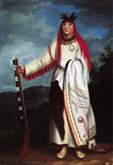 WANATA (THE CHARGER) (c1795-1848). Yankton Sioux Native American chief. Oil on canvas WANATA (THE CHARGER) (c1795-1848). Yankton Sioux Native American chief. Oil on canvas