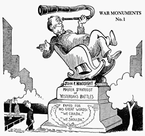 War Monuments No. 1. American cartoon by Dr. Seuss (Theodor Geisel) for PM, 5 January 1942