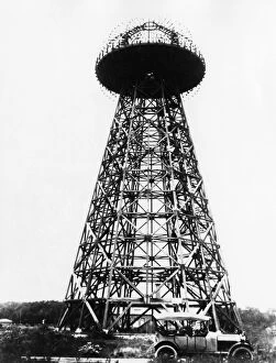 Related Images Collection: WARDENCLYFFE TOWER, c1910. Wardenclyffe Tower, also known as Tesla Tower, a wireless