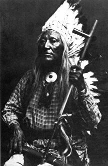 WASHAKIE (c1804-1900). Shoshone Native American chief. Photographed c1885