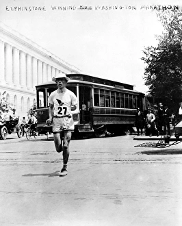 WASHINGTON MARATHON, 1911. Elphinstone, winner of the Washington, D WASHINGTON MARATHON, 1911. Elphinstone, winner of the Washington, D