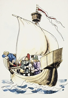 Watercolor by Fritz Kredel for the fairy tale by the Brothers Grimm Watercolor by Fritz Kredel for the fairy tale by the Brothers Grimm