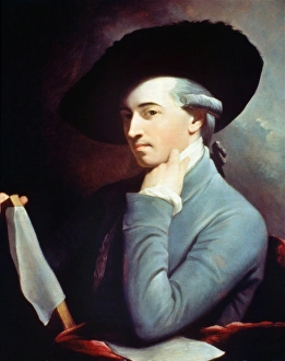 WEST: SELF-PORTRAIT. Benjamin West (1738-1820). American painter. Oil on canvas, 1771 WEST: SELF-PORTRAIT. Benjamin West (1738-1820). American painter. Oil on canvas, 1771