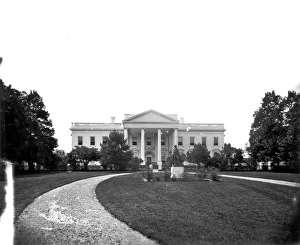 WHITE HOUSE, c1860. The north side of the White House, facing Pennsylvania Avenue WHITE HOUSE, c1860. The north side of the White House, facing Pennsylvania Avenue