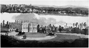 WHITE HOUSE, CAPITOL, 1815. The White House and the Capitol, upper left, in Washington, D WHITE HOUSE, CAPITOL, 1815. The White House and the Capitol, upper left, in Washington, D