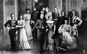 WILHELM II (1859-1941). German Kaiser. Composite portrait of the royal family, c1907 WILHELM II (1859-1941). German Kaiser. Composite portrait of the royal family, c1907