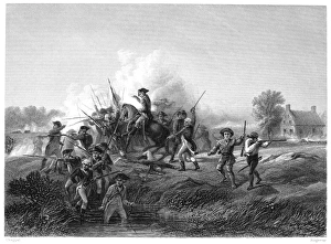 William Alexander, Lord Stirling, commanding American troops at the Battle of Long Island William Alexander, Lord Stirling, commanding American troops at the Battle of Long Island