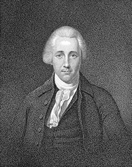 WILLIAM BRADFORD (1755-1795). American lawyer. Aquatint, American, 1857 WILLIAM BRADFORD (1755-1795). American lawyer. Aquatint, American, 1857