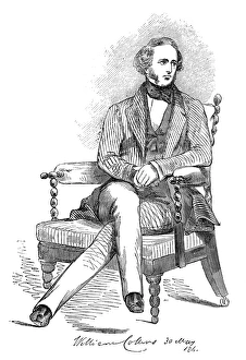 WILLIAM COLLINS (1788-1847). English painter. Engraving, 1845 WILLIAM COLLINS (1788-1847). English painter. Engraving, 1845