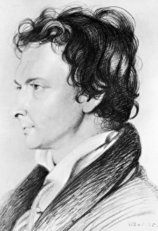 WILLIAM HAZLITT (1778-1830). English essayist. Chalk drawing, 1825, by William Bewick WILLIAM HAZLITT (1778-1830). English essayist. Chalk drawing, 1825, by William Bewick