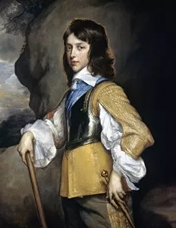Netherlands Collection: WILLIAM II (1626-1650). Prince of Orange, count of Nassau. Painting by Anthony Van Dyck