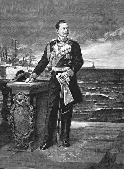 Von Kaulbach Gallery: WILLIAM II OF GERMANY (1859-1941). Emperor of Germany, 1888-1918. William II in his naval uniform